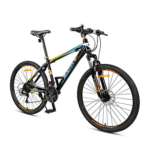 Mountain Bike : GEXIN 26 Inch Bike High Carbon Steel Mountain Bikes, 24 Speed Bicycle MTB for Men / Women, Mechanical Double Disc Brake