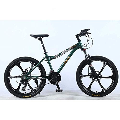 Mountain Bike : GFF 24In 21-Speed Mountain Bike for Adult, Lightweight Aluminum Alloy Full Frame, Wheel Front Suspension Female off-road student shifting Adult Bicycle, Disc Brake