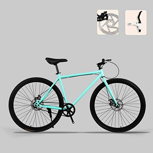 Mountain Bike : GFF Road Bicycle, 26 Inch Bikes, Double Disc Brake, High Carbon Steel Frame, Road Bicycle Racing, Men's And Women Adult