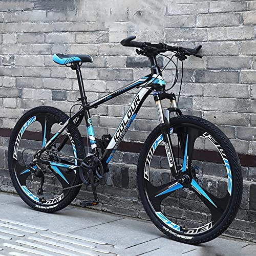 Mountain Bike : GGXX 24 / 26 Inch Mountain Bike 21 / 24 / 27 / 30 Speed MTB Bicycle With Suspension Fork, Dual-Disc Brake, Fenders Urban Commuter City Bicycle Suitable For Students, Teenagers, Adults