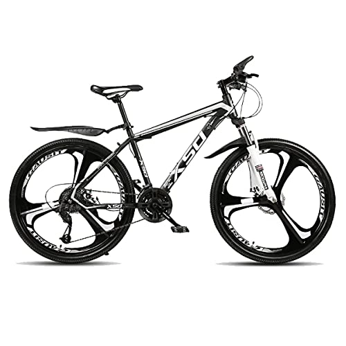 Mountain Bike : GGXX 24 / 26-Inch Wheels Double Disc Brakes Derailleur Suspension Fork MTB Bikes For Women And Men Youth Adult Mountain Bike 21 / 24 / 27 / 30 Speeds Variation