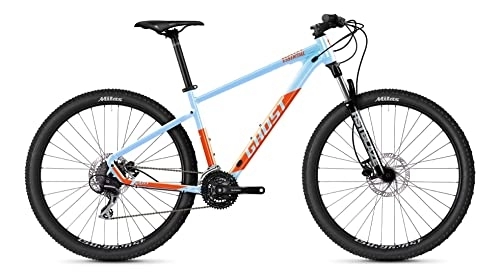 Mountain Bike : Ghost Kato Essential 27.5R Mountain Bike 2022 (XS / 36 cm, Baby Blue Pearl / Dark Orange - Glossy)
