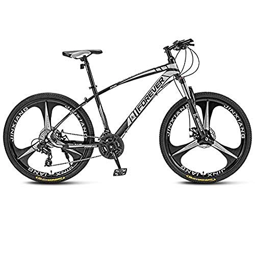 Mountain Bike : giyiohok 2426 Inch Moutain Bicycle Unisex Wheels Off-Road Bike Aluminum Alloy Frame Shock Absorption Front Fork Double Disc Brake-21 speed 24 inches