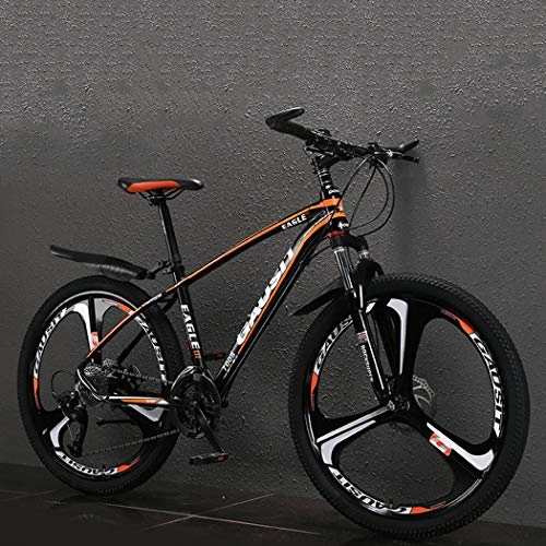 Mountain Bike : GL SUIT Mountain Bike Bicycle 27 Speed Aluminum Alloy Bicycle Variable Speed Off-Road Shock Absorber Mountain Bike for Men And Women Outdoor Riding, Orange, 26 inch