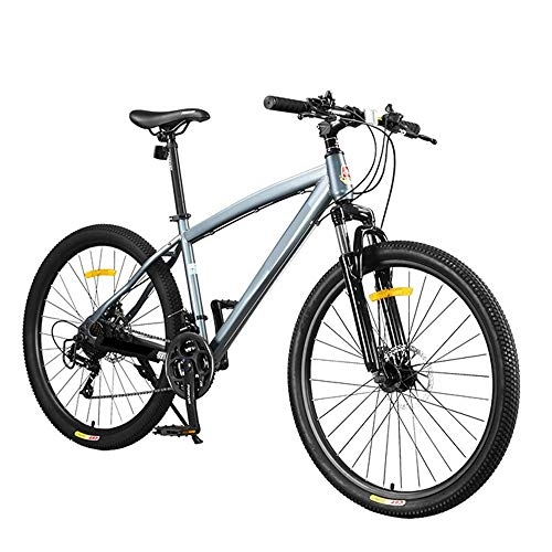 Mountain Bike : GUI-Mask SDZXCBicycle Shift Tires Mountain Bike Double Disc Brakes Front Fork Men and Women Students Off-Road Bicycle 21 Speed 26 Inch