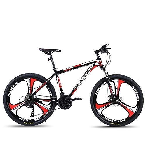 Mountain Bike : GUI-Mask SDZXCMountain Bike Aluminum Alloy One Wheel Double Disc Brake Shock Absorption Speed Male and Female Students Bicycle 26 Inch 27 Speed