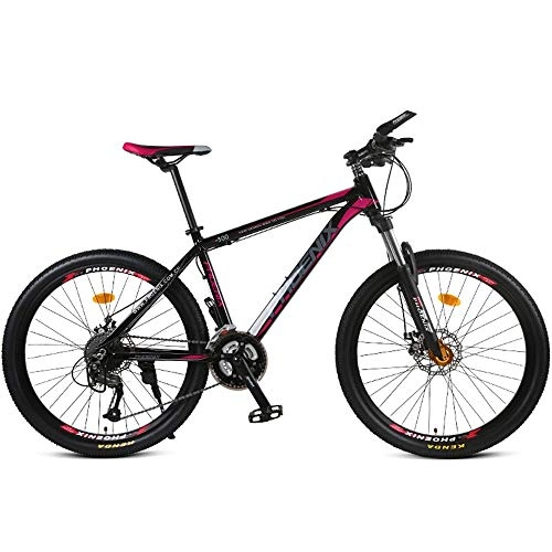 Mountain Bike : GUI-Mask SDZXCMountain Bike Bicycle Aluminum Alloy Speed Adult Bicycle Disc Brakes Men and Women 26 Inch 27 Speed