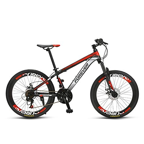 Mountain Bike : GUI-Mask SDZXCMountain Bike Youth Student Variable Speed Shock Disc Brakes Bicycle Racing 24 Inch 24 Speed