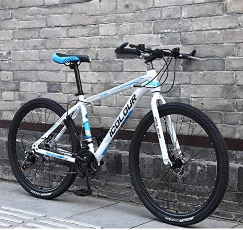 Mountain Bike : GUONING-L Bicycle Outdoor sports 26" Mountain Bike for Adult, Lightweight Aluminum Frame, Front And Rear Disc Brakes, Twist Shifters Through 21 Speeds Bikes (Color : A, Size : 21Speed)