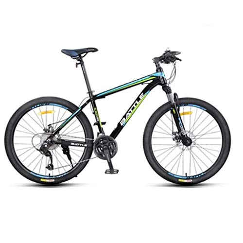 Mountain Bike : GXQZCL-1 26inch Mountain Bike, Aluminium Alloy Frame Hardtail Mountain Bicycles, Dual Disc Brake and Locking Front Suspension, 27 / 30 Speed MTB Bike (Color : C, Size : 30 Speed)
