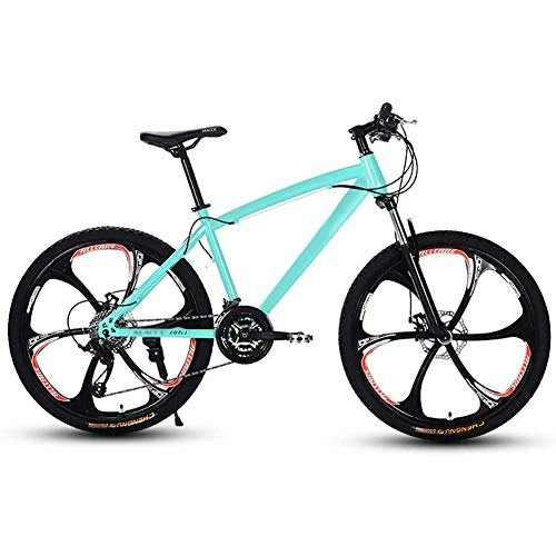 Mountain Bike : GzxLaY 24 Inch Adult Beach Snowmobile Mountain Bikes Bicycles, Upgrade High-Carbon Steel Frame, Aluminum Alloy Wheels, for Men or Women, D, 21Speed