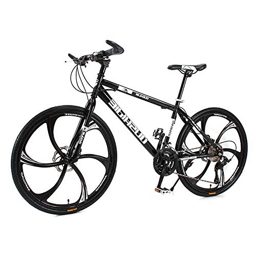 Mountain Bike : HAOYF Mountain Bike for Men Women, Lightweight 26" Bicycles Adult Road Bikes Travel Outdoor Bicycle Student Bicycle Double Shock Disc Brake Speed Adjustable Bicycle, Black, 21 Speed