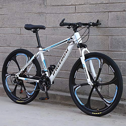 Mountain Bike : Hensdd Adult Mountain Bike, 24-29 Inch Wheels, 4 Kinds Speeds Variable Sspeed Dual Disc Brakes Mountain Bicycle, Blue, 29 inch 24 speed