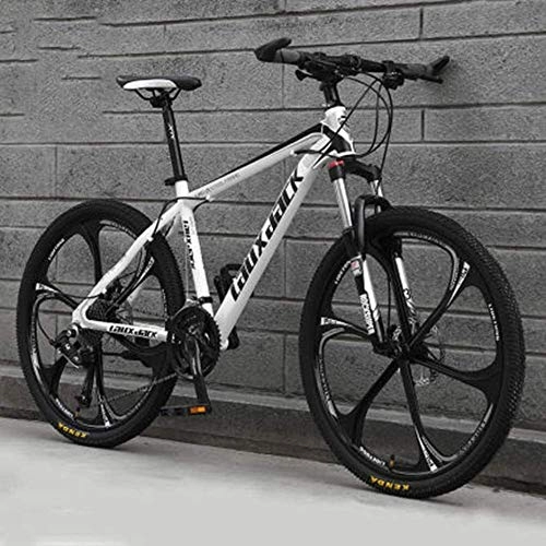 Mountain Bike : HFFFHA 21 / 24 / 27 / 30-Speed 26 Inch Adult's Mountain Bikes, Suspension Mountain Bike, Mountain Bicycle With Adjustable Seat, Shock-absorbing Road Bike Bicycle (Size : 30 speed)