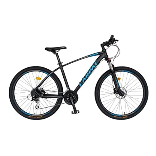 Mountain Bike : HGXC Mountain Bike with Suspension Fork Aluminum Frame Hydraulic Disc-Brake 27.5 Inch Wheels for Men Women Youth Adults (Color : Blue)