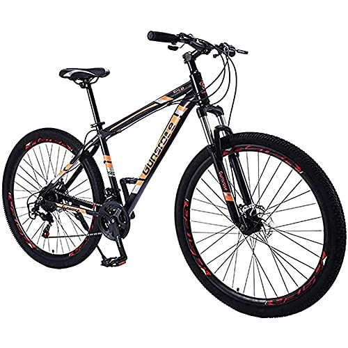 Mountain Bike : HHORB Mountain Bike 21 Speed ​​29 Inch Aluminum Alloy Frame Mountain Bike, Reduce Pendulum Time To School And Work, Two Colors Can Be Selected, Orange