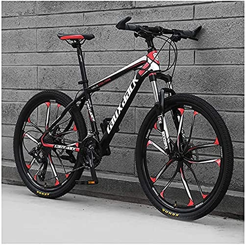 Mountain Bike : HHORB Mountain Bike 26-Inch 21-Speed Adult Speed Bicycle Student Outdoors Bikes, Dual Disc Brake Hardtail Bike, Adjustable Seat, High-Carbon Steel Frame MTB Country Gearshift Bicycle, A