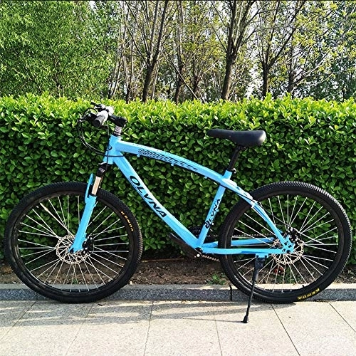 Mountain Bike : High Carbon Steel Adult Mountain Bike, RNNTK One-in-one Wheel Disc Brake Bike Men And Women Bike, Outroad Mountain Bike Road Bicycle A Variety Of Colors D -30 Speed -26 Inches