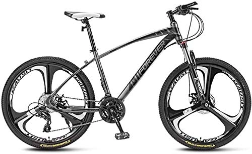 Mountain Bike : HongLianRiven BMX Bicycle Bike 27.5 Inch, 3-Spoke Wheels, Lock Front Fork, Off-Road Bicycle, Double Disc Brake, 4 Speeds Available, For Men Women 7-2 (Color : H, Size : 21 speed)