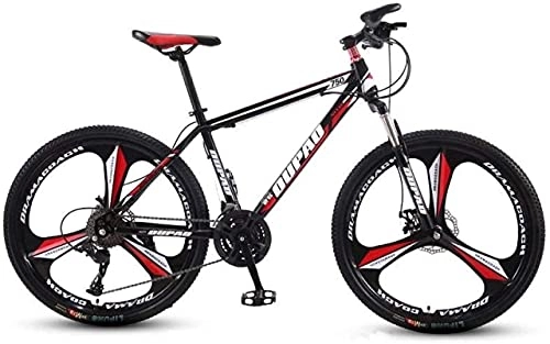 Mountain Bike : HUAQINEI Mountain Bikes, 24-inch mountain bike aluminum alloy cross-country lightweight variable speed youth three-wheel bicycle for men and women Alloy frame with Disc Brakes