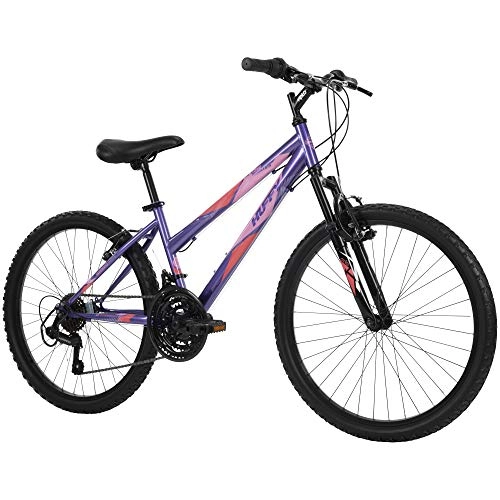 Mountain Bike : Huffy Women's 74818W Hardtail Mountain Bike, Summit Ridge 24-26 inch 21-Speed, Lightweight, Metallic Indigo, 15" / One Size