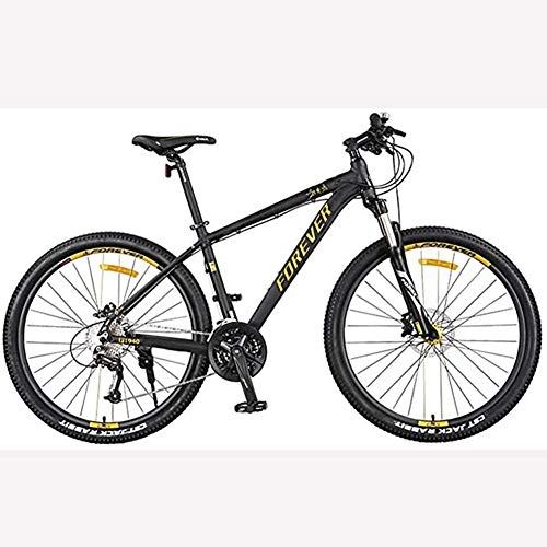 Mountain Bike : HUWAI Mountain Bike Bicycle 27.5" Adventure Bike 27 / 33-Speed Variable Speed Oil Disc Brake Suspension Front Fork Men and Women Adult Off-Road Bicycle, 33 speed