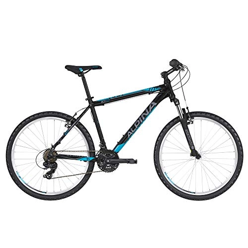 Mountain Bike : inSPORTline 21 Speed Mountain Bike | APSE V-brake front fork men bicycle | ALPINA 26 2019 | Black
