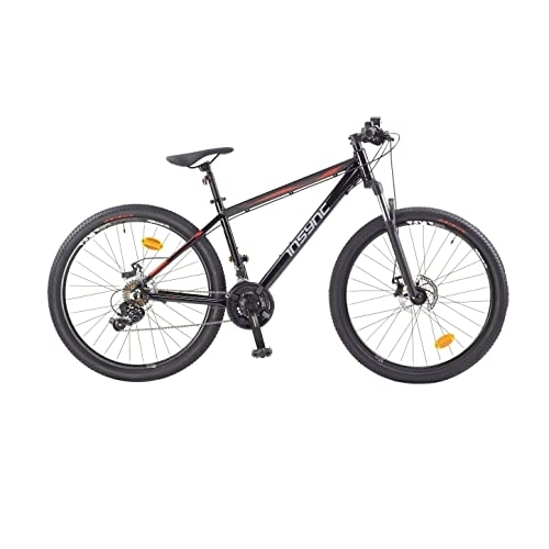 Mountain Bike : Insync Men's Zuma 27.5-Inch (650B) Front Suspension Alloy ATB 24 Speed Mountain Bike, 16-Inch Size, Black