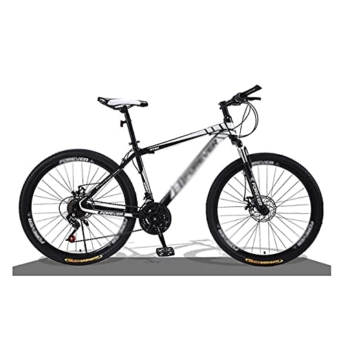 Mountain Bike : JAMCHE 26 inch Mountain Bike Carbon Steel MTB Bicycle with Disc-Brake Suspension Fork Cycling Urban Commuter City Bicycle for a Path, Trail &Amp; Mountains / Black / 21 Speed