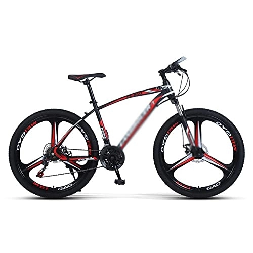 Mountain Bike : JAMCHE 26 inch Mountain Bike Urban Commuter City Bicycle 21 / 24 / 27-Speed MTB Bicycle with Suspension Fork and Dual-Disc Brake / Red / 27 Speed