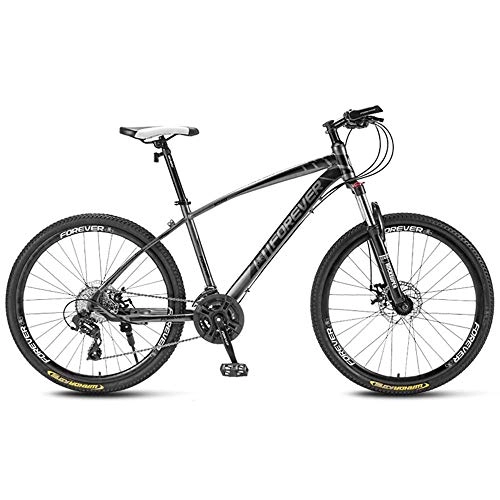 Mountain Bike : JIAOJIAO Mountain bike bicycle male bicycle female student off-road racing adult variable speed road bike-Top spoke wheel black_24 inch 30 speed for height 150-170cm