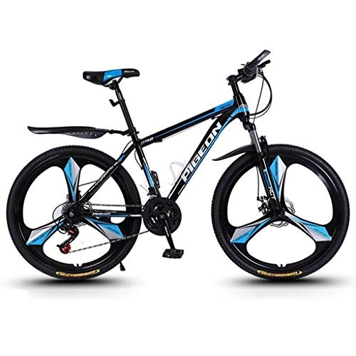 Mountain Bike : JLFSDB Mountain Bike / Bicycles 26'' Wheel Foldable Carbon Steel Frame 24 / 27 / 30 Speeds Disc Brake Dual Suspension (Color : Blue, Size : 24speed)