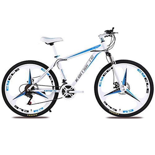 Mountain Bike : JLFSDB Mountain Bike Mountain Bicycle 21 / 24 / 27 Speed Front Suspension Women / Men MTB Carbon Steel Frame 26”Integral Wheel (Color : B, Size : 24speed)