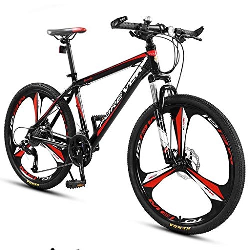 Mountain Bike : JLFSDB Mountain Bike Mountain Bike 26" Unisex Ravine Bike 24 / 27 Speeds Aluminium Alloy Frame Disc Brake Front Suspension (Color : Black, Size : 27speed)
