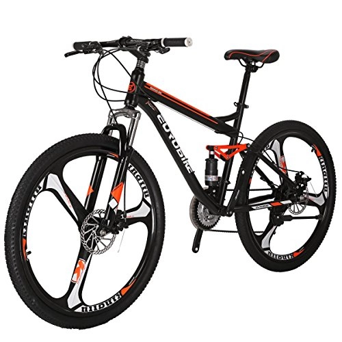 Mountain Bike : JMC Mountain Bike S7 21 Speed 27.5 Inches Wheels Dual Suspension Bicycle (3-Spokewheel)