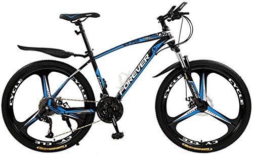 Mountain Bike : JSBVM Mountain Bikes with Double Disc Brake Full Suspension Anti-Slip High-Carbon Steel Frame Suspension Fork 26Inch 21-Speed Road Bicycle for Adults