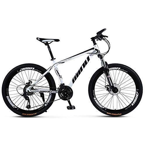 Mountain Bike : JUUY Outdoor Sports Hard Tail Mountain Bike, 26 inch 30 Speed Variable Speed Offroad Double disc Brakes Men and Women Bicycle