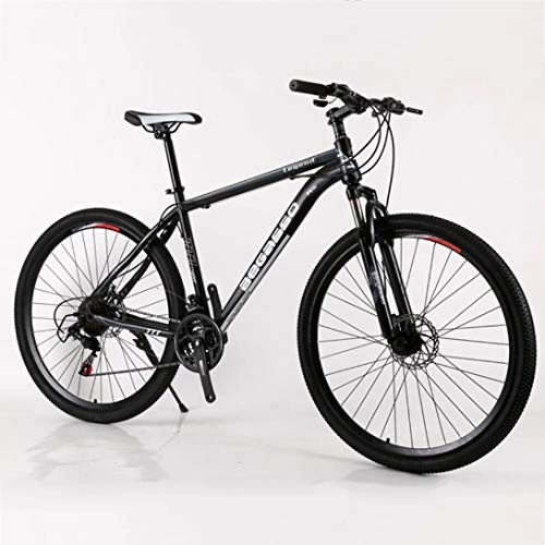 Mountain Bike : JW Mountain Bike High Carbon Steel Suspension Road Double Disc Brake Bicycle 29 Inch Mountain Bike