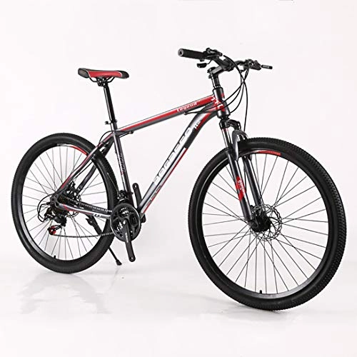 Mountain Bike : JW Shock Absorption Road Mountain Bike Adult Variable Speed Bicycle 29-inch Double Disc Brake Student Bicycle