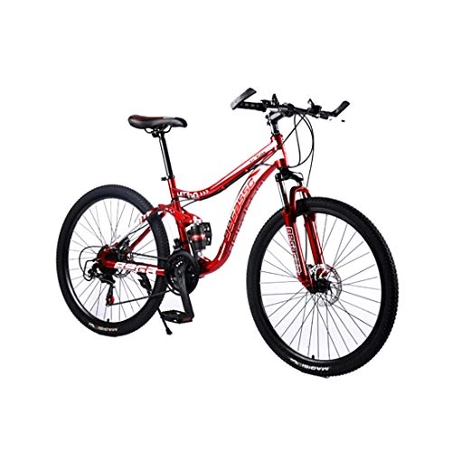 Mountain Bike : JW Variable Speed Mountain Bike High Carbon Steel Double Disc 26 / 24 Inch Bicycle For Men And Women