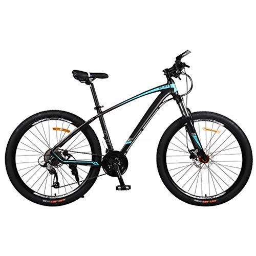 Mountain Bike : JXJ 26 Inch Mountain Bike for Adults & Teen, 27 Speed Double Disc Brakes Full Suspension Mtb Bike Aluminum Frame for Men / women