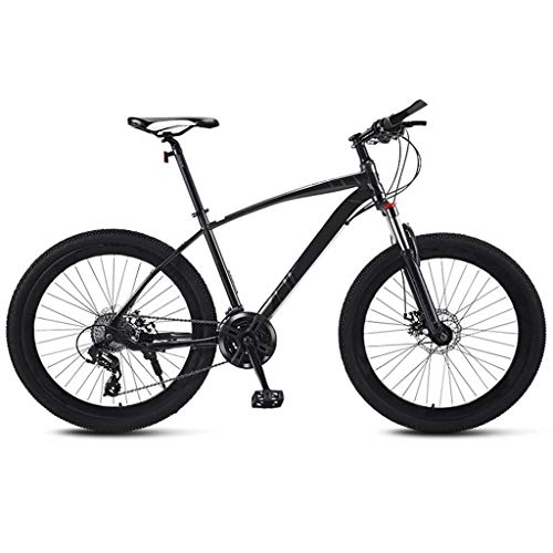Mountain Bike : JXJ 26 Inch Mountain Bikes, High-carbon Steel Double Disc Brake Hardtail Bicycles, 21 / 24 / 27 / 30 Speed, for Adult Teens Urban Commuters