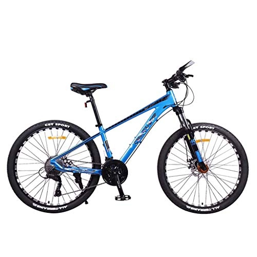 Mountain Bike : JXJ Mountain Bike, 26 Inch High Carbon Steel Double Disc Brake Bicycles for Adult Teens Urban Commuters (27 Speed)