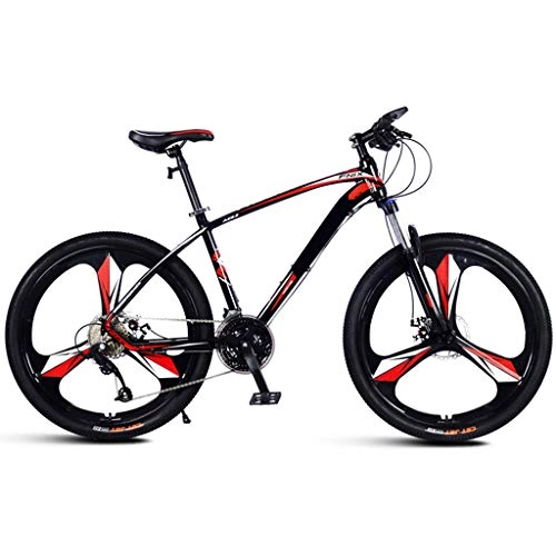 Mountain Bike : JXJ Mountain Bikes, 26 Inch Wheels, 3 Spoke 27 Speed Gears Aluminum Full Suspension Frame Bicycles with Dual Disc Brakes, Outdoor Racing Cycling for Men / women