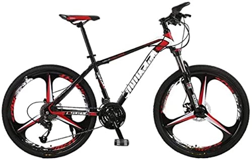 Mountain Bike : JYTFZD WENHAO Adult Mountain Cross-Country Bikes, for Men and Women Speed Sports Cars Light Road Racing, for in Urban Environments and Commuting To Get Off Work (Color:Black) (Color : Black)