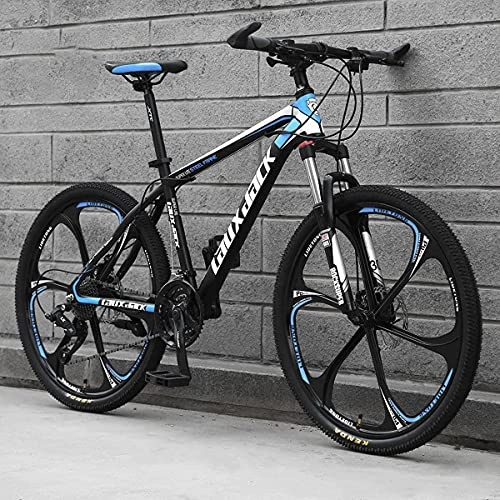 Mountain Bike : JZTOL 24 / 26 Inch Off-Road Mountain Bike 21 / 24 / 27 Speed Dual Disc Brake Full Suspension Adult Men And Women Outdoor Mountain / City Bike (Color : E~24 Inch, Size : 27 speed)