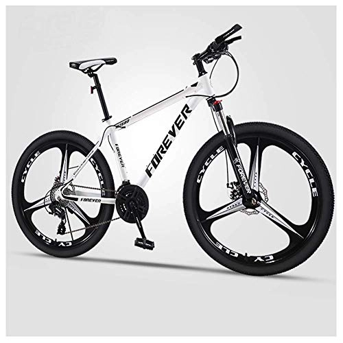 Mountain Bike : KaiKai 26-Inch Mountain Bikes, Men's Hardtail Mountain Bike, 21-24-27-30-Speed Bicycle, Dual Disc Brake, Adult High-carbon Steel Anti-Slip Bikes, Anti-Slip Bikes, D Spoke, 21 speed