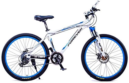 Mountain Bike : KKKLLL Mountain Bike 24 Speed Double Disc Brake Aluminum Frame Male and Female Students Adult Bicycle