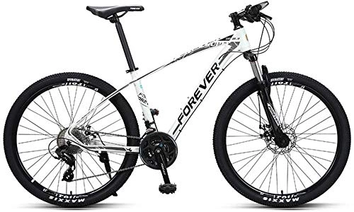 Mountain Bike : KKKLLL Mountain Bike Off-Road Shifting Bicycle Double Shock Absorption Adult Youth Disc Brakes Racing Students 26 Inches 27 Speed