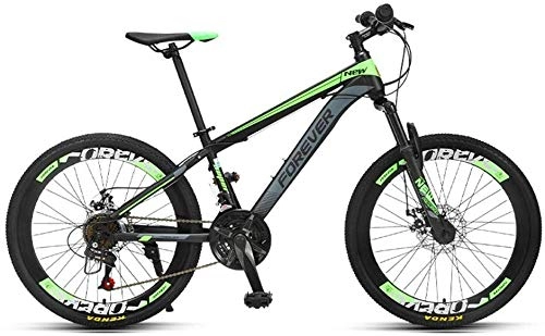 Mountain Bike : KKKLLL Mountain Bike Youth Student Variable Speed Shock Disc Brakes Bicycle Racing 24 Inch 24 Speed